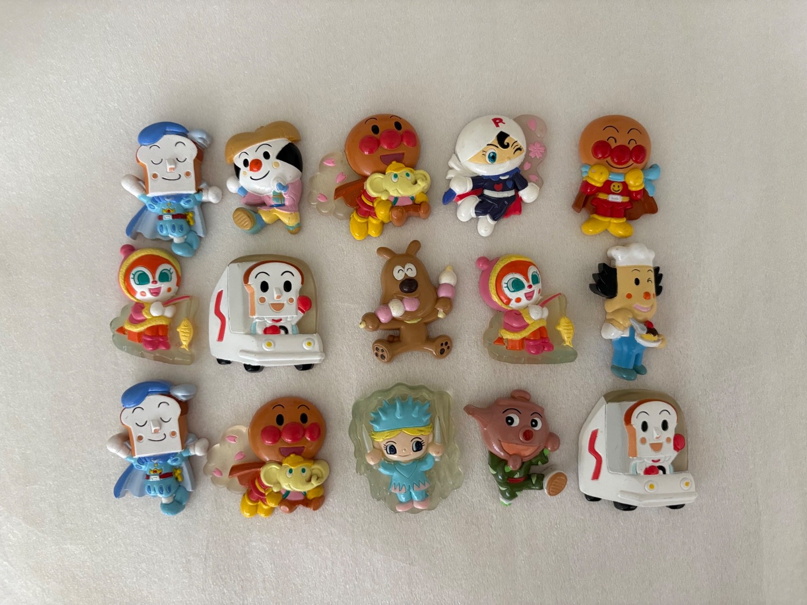Rare Vintage 2005-2006 Set of 15 Anpanman Refrigerator Magnets Rare Vintage 2005-2006 Set of 15 Anpanman Refrigerator Magnets