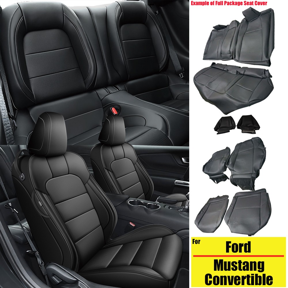 (All inclusive Custom)Car 5-Seat Covers For Ford Mustang Convertible 2015-2026