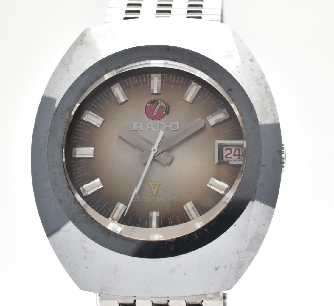 Vintage【EXC+5】RADO Balboa V 35mm Date Automatic Watch From JAPAN