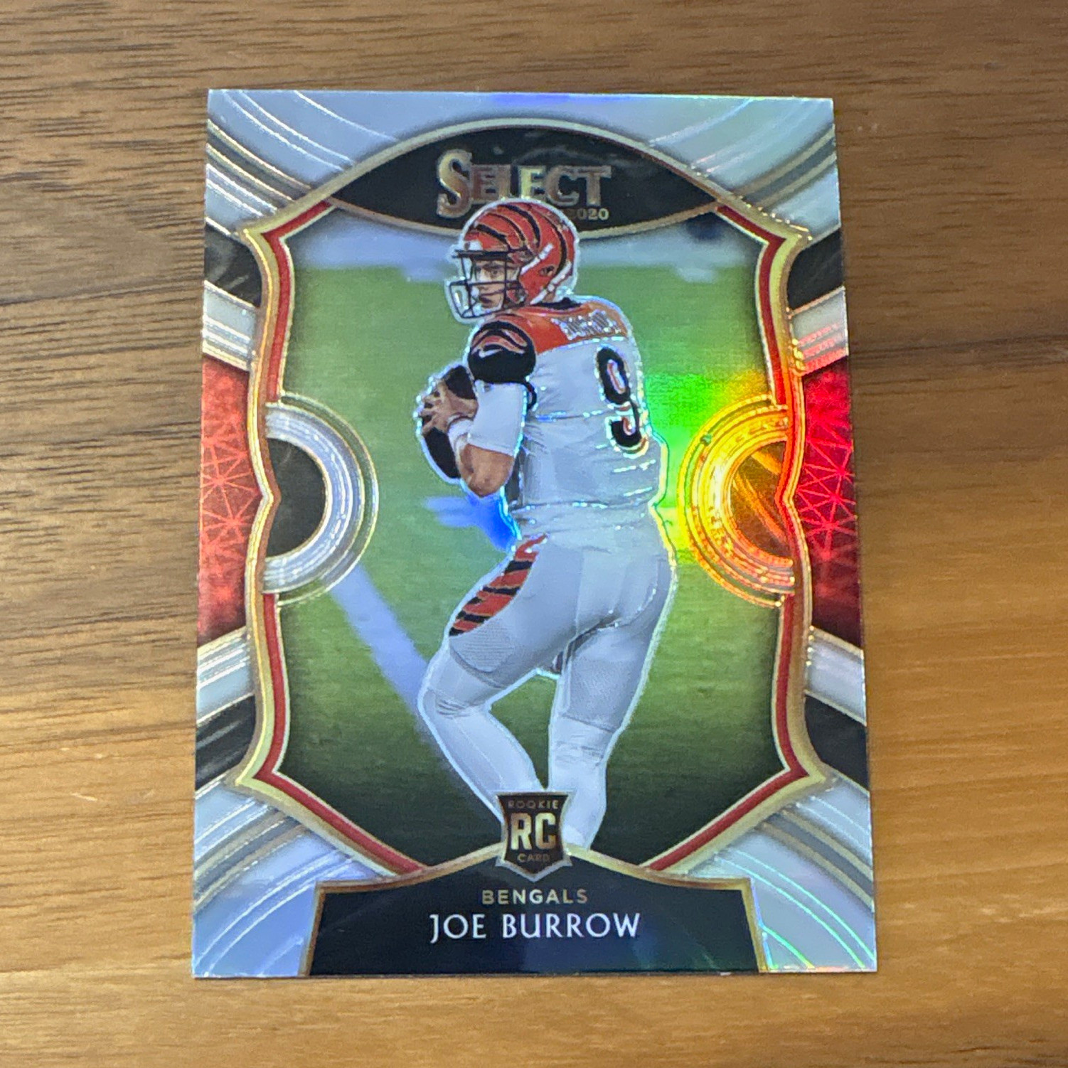 2020 Panini Select Joe Burrow #46 Silver Prizm Concourse (RC) Bengals