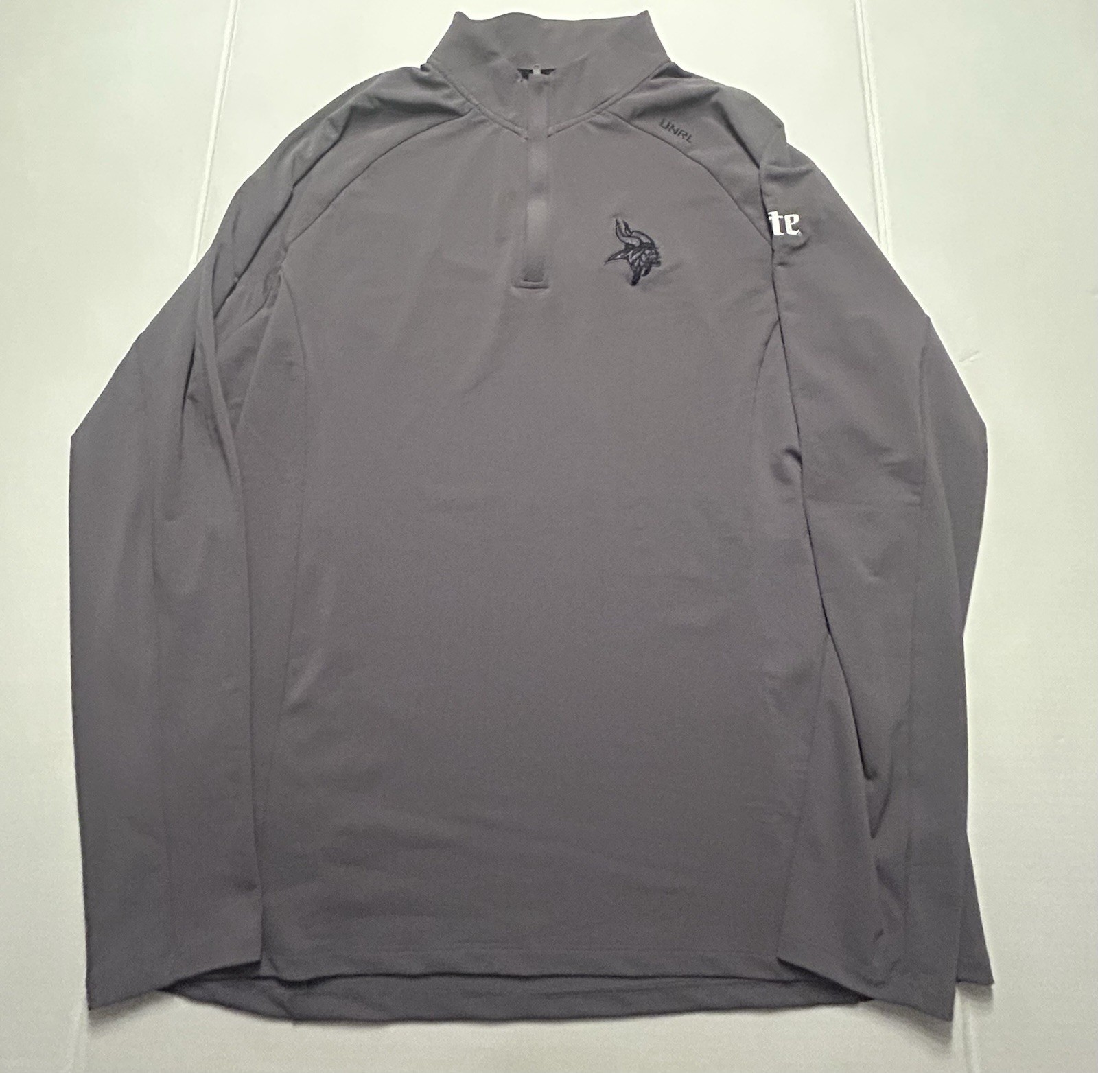 UNRL x Minnesota Vikings ๐ Menโs Quarter-Zip Pullover Embroidered *Lite* Sz XL UNRL x Minnesota Vikings ๐ Menโs Quarter-Zip Pullover Embroidered *Lite* Sz XL