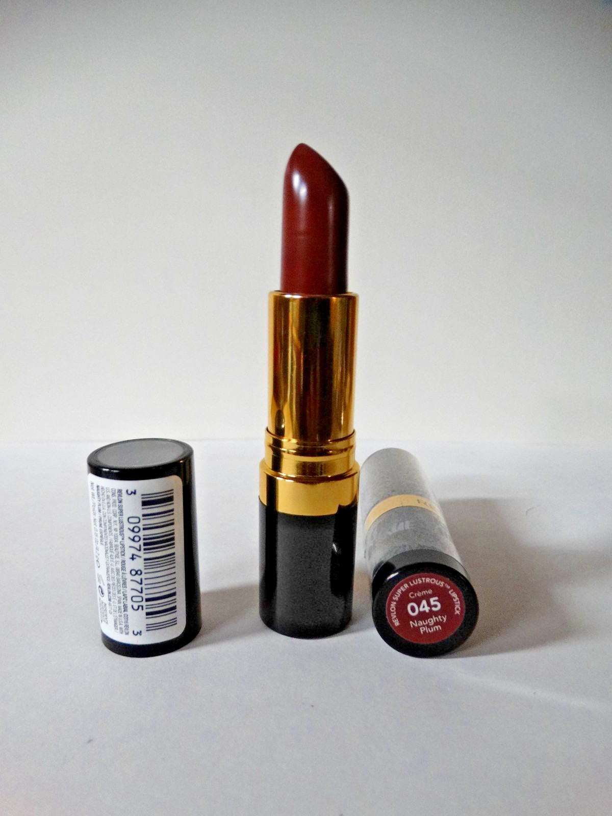x2  New Revlon Super Lustrous Lipstick Street Chic Collection 045 Naughty Plum