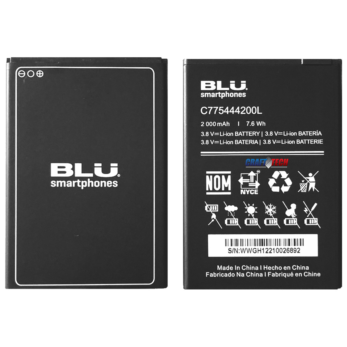 BLU C5L max Battery C775444200L Original OEM Battery for C5L max C0170- C176u