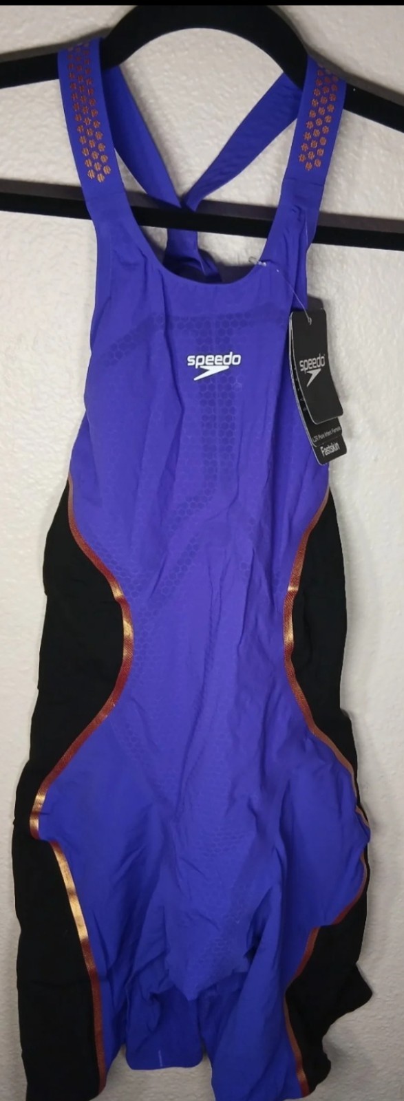 NWT SPEEDO Fastskin LZR Pure Intent OPENBACK Female kneeskin Size 30 violet