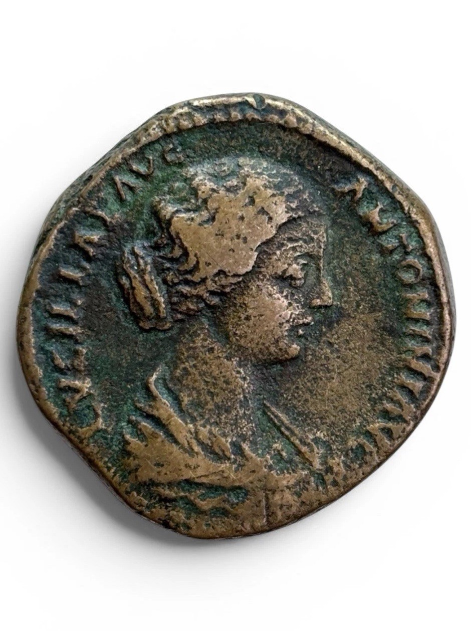 Roman Empire Lucilla AE Sestertius AD 163-164 IVNONI LVCINAE RIC 1747 VF