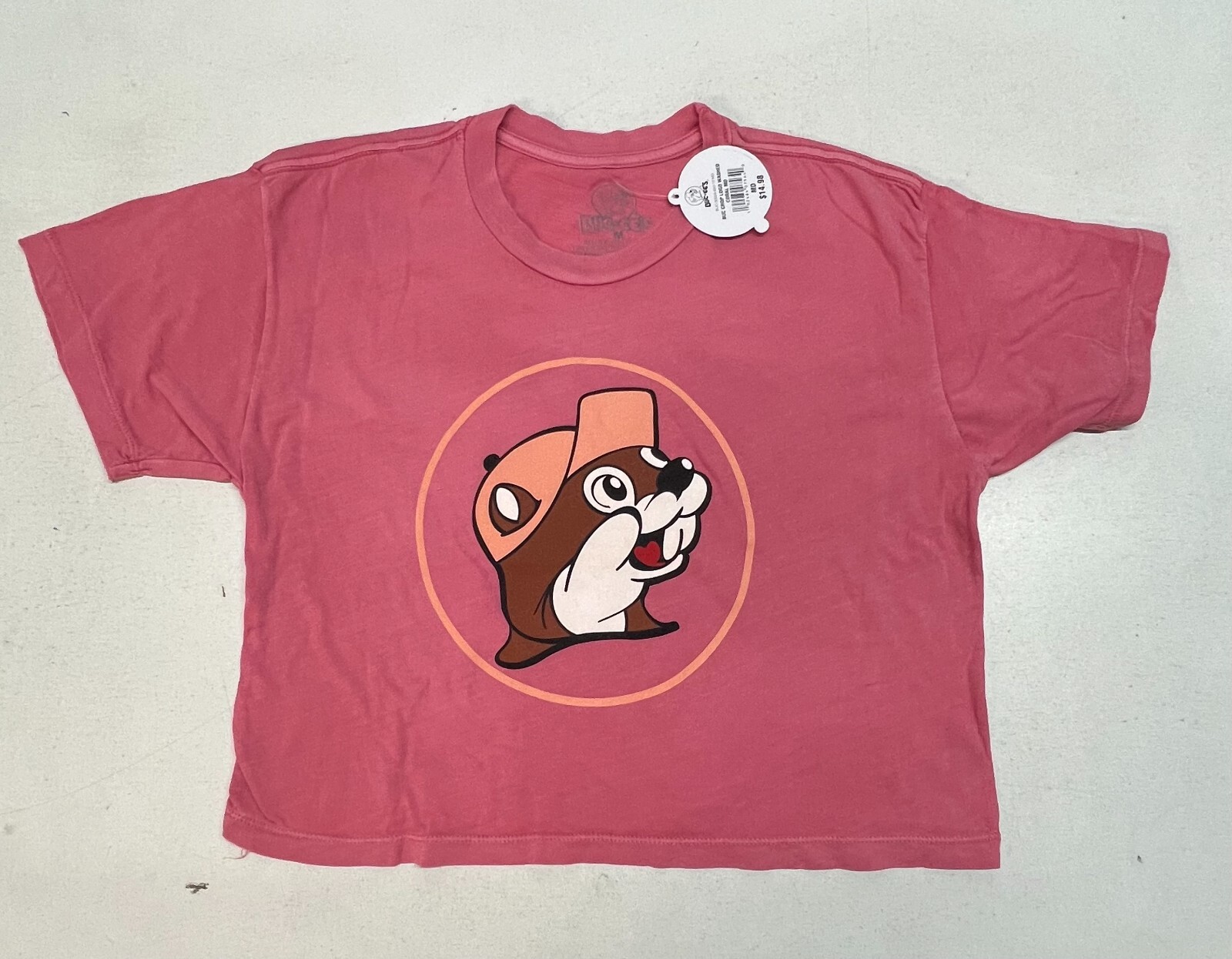 Buc-ee\'s Giant Logo Crop Top in Pink Size M NWT Buc-ee\'s Giant Logo Crop Top in Pink Size M NWT