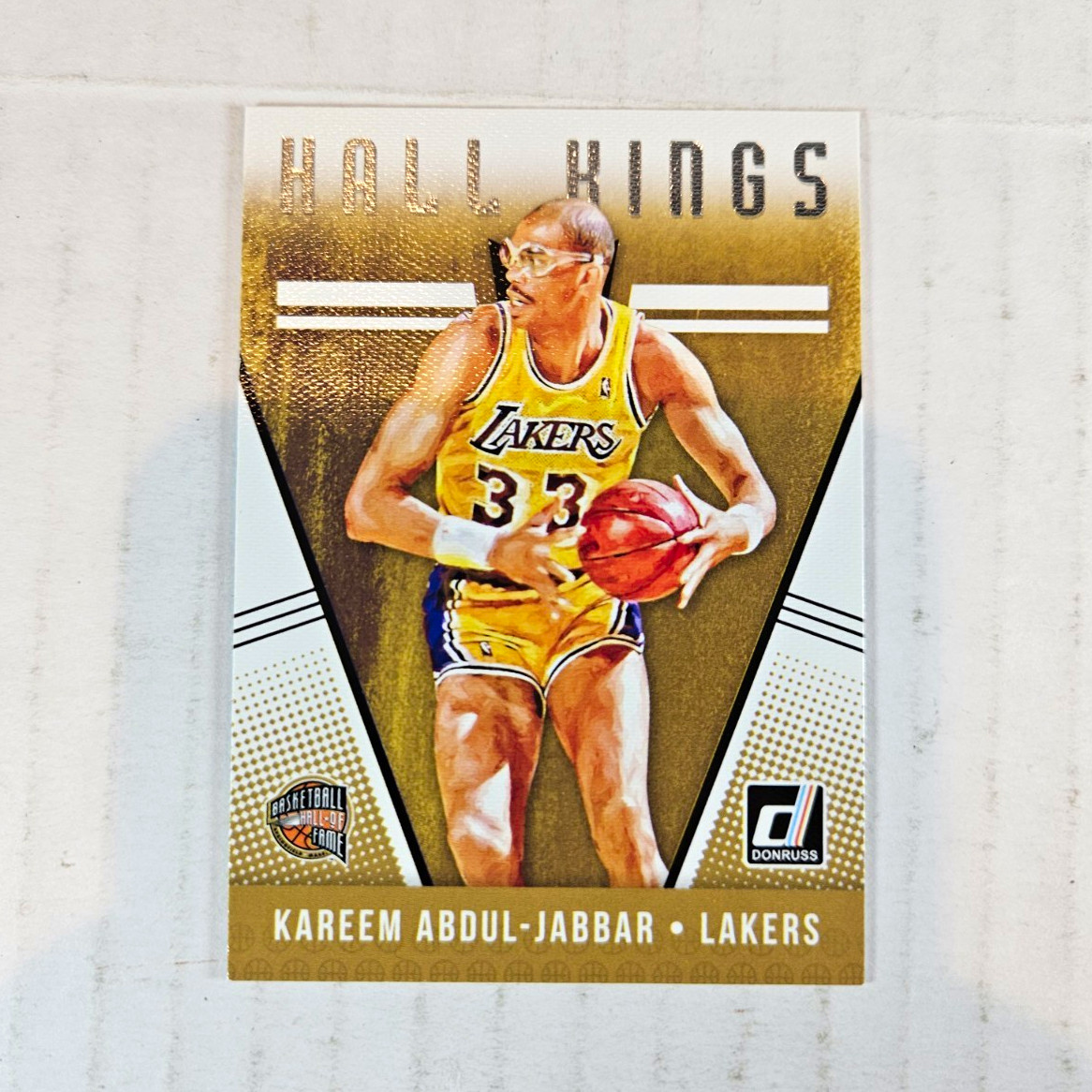 Panini 2018-19 Donruss Hall Kings Kareem Abdul-Jabbar Lakers #12 NBA Card