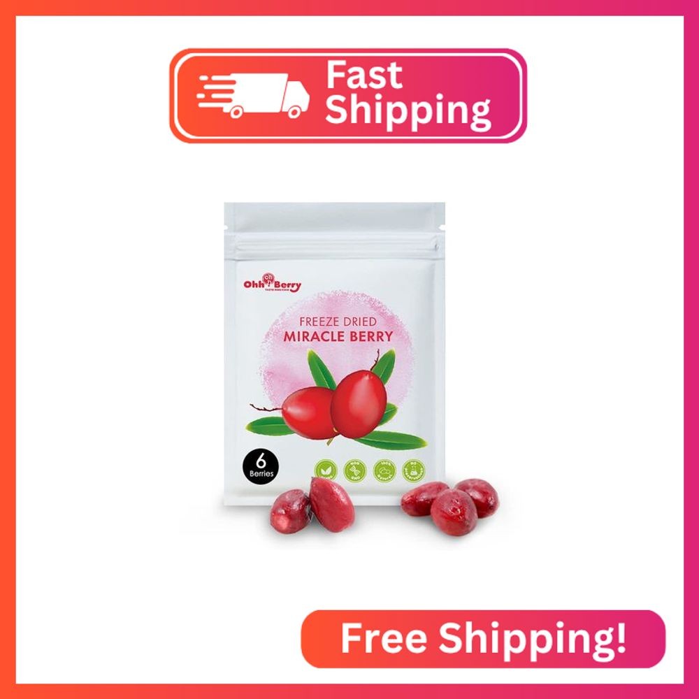Ohh Berry Miracle Berry [all 6 of them],Miracle Berries are 100% Natural & Free