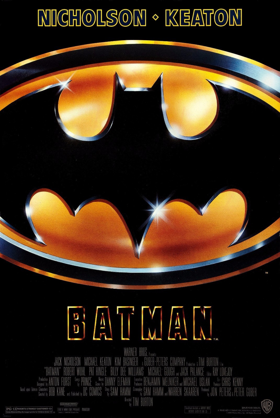 BATMAN 1989 Movie Poster 24 x 36 Looks AWESOME 