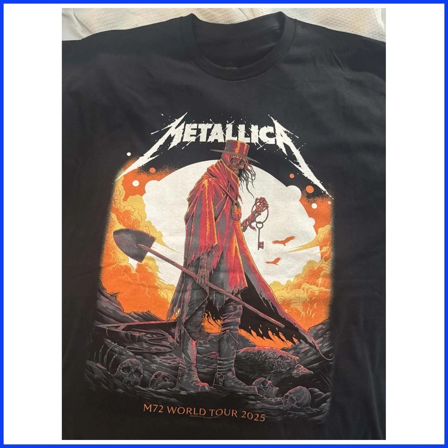 SALE - Metallica HOUSTON TX 2025 M72 Tour Event Pop Up T-Shirt Reprint