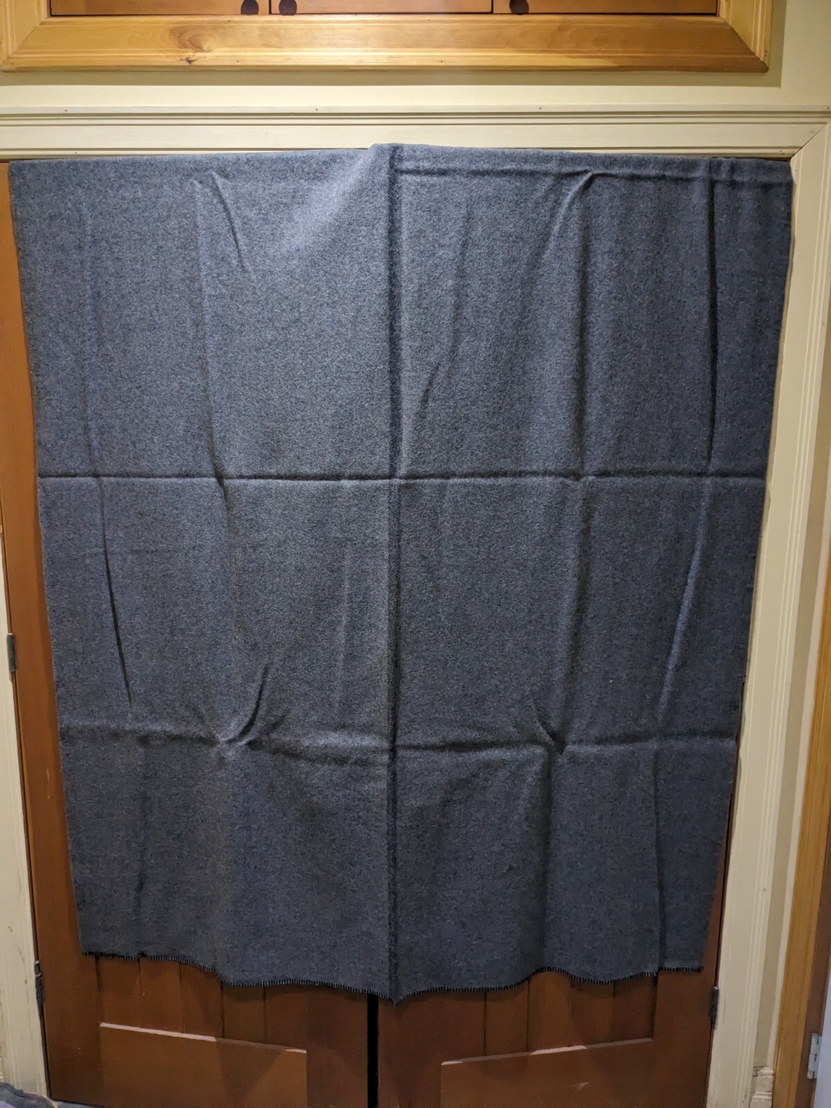 NEW 1961 Vintage EHS 100% Wool Blanket Grey 62W