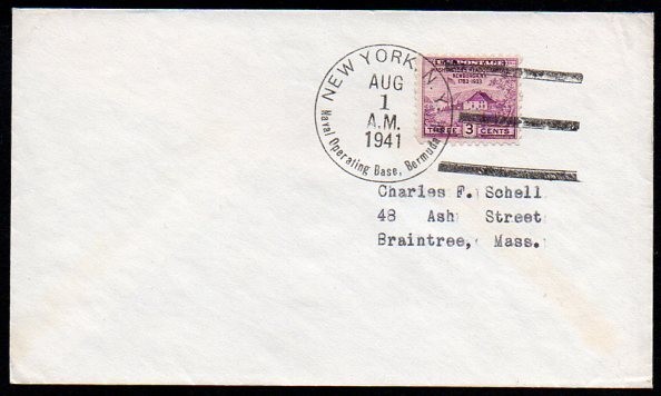 1941 Naval Operating Base Bermuda cover