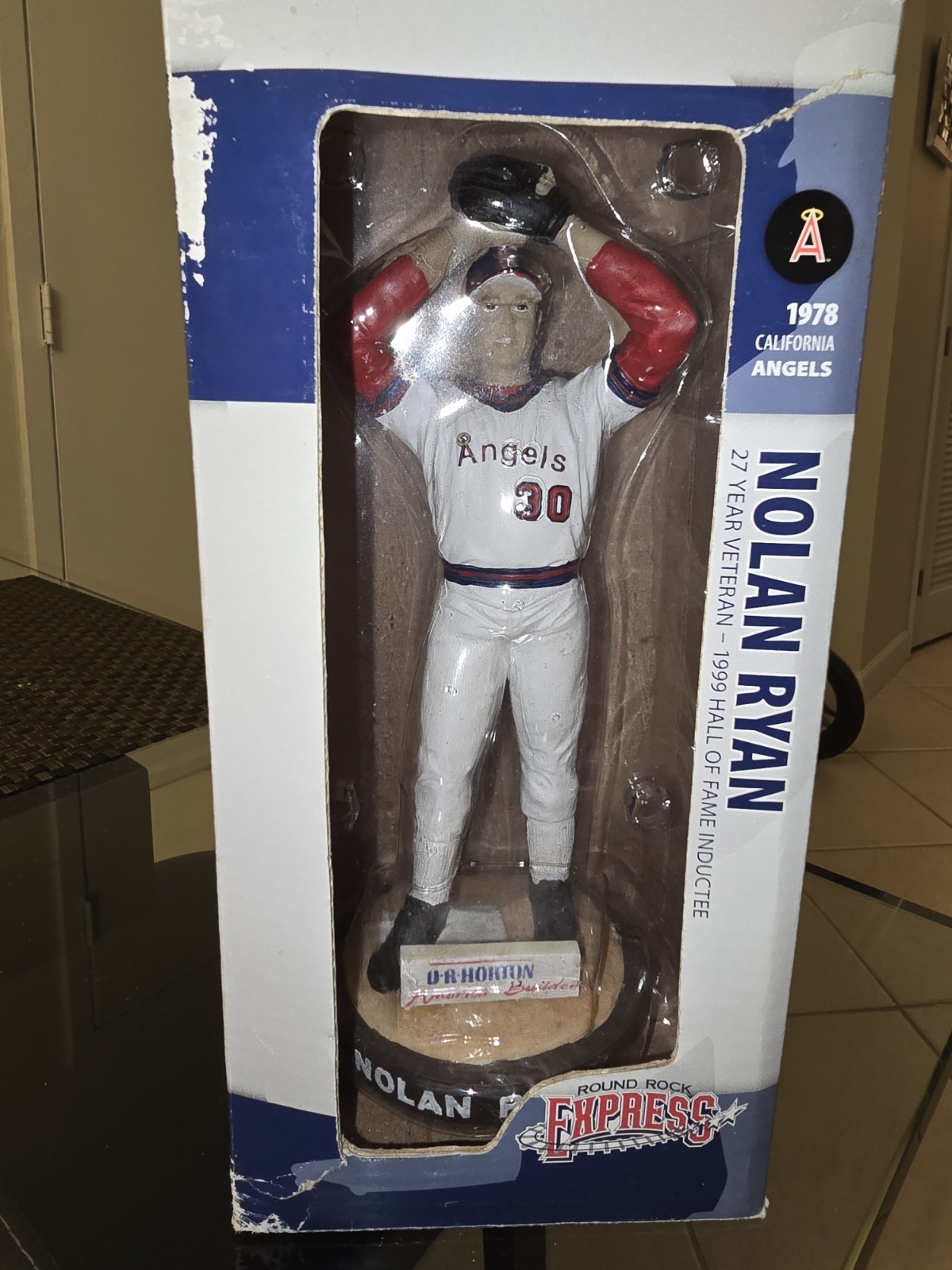 Nolan Ryan SGA Statue Figurine Round Rock Express 5/24/2008 California Angels