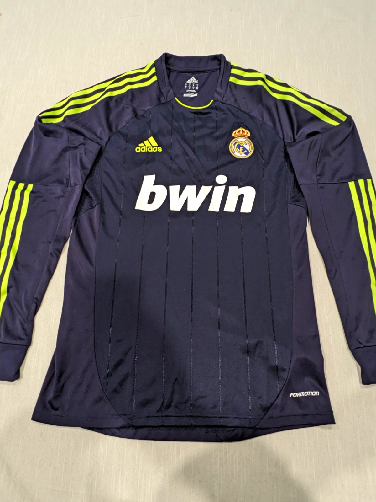 adidas Real Madrid Ronaldo #7 ClimaCool Formotion Long Sleeve Jersey Mens M Blue