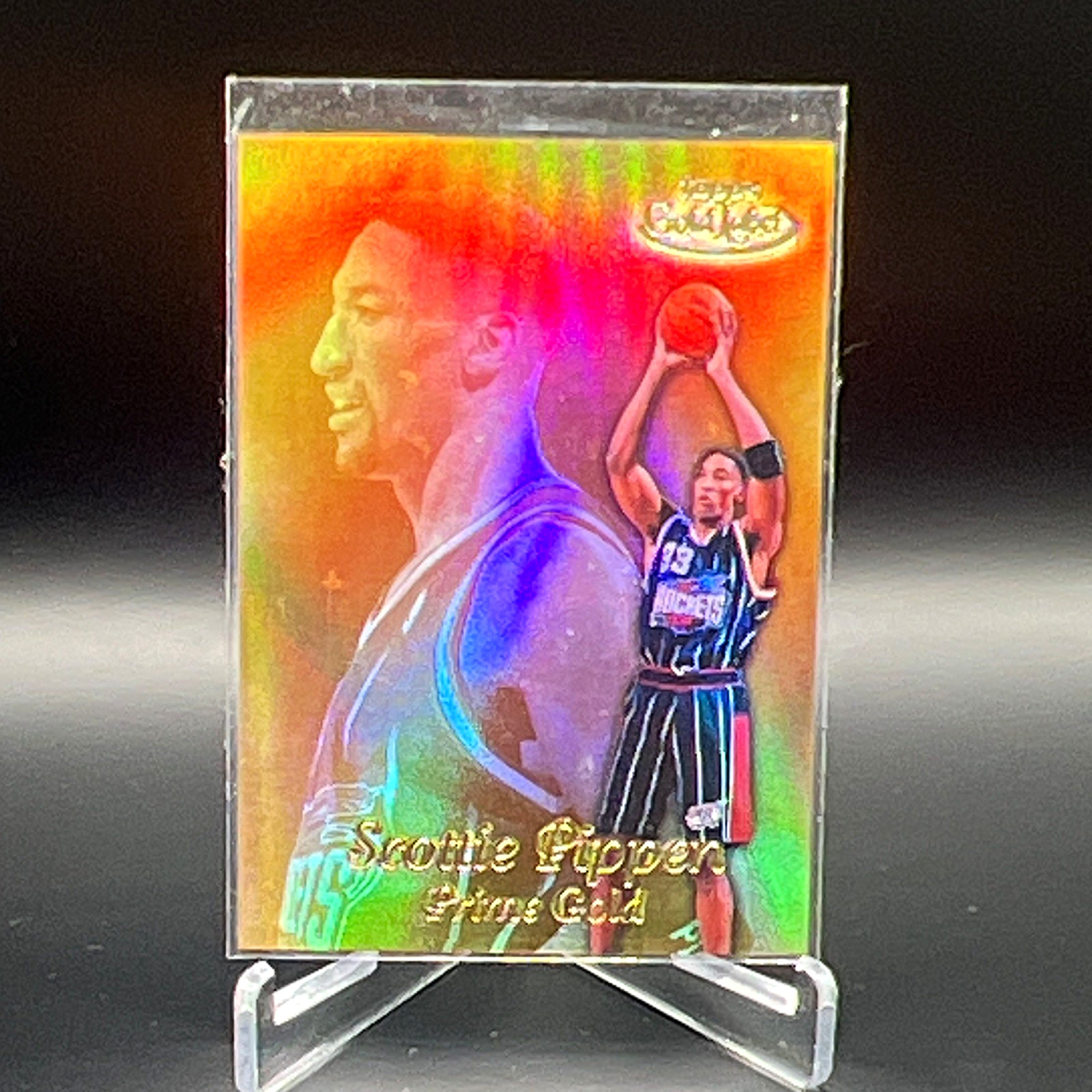Topps 1999-00 Gold Label Prime Gold Scottie Pippen Insert #PG6 Rockets