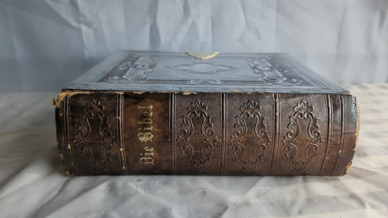 1828 Die Bibel German Holy Bible Martin Luther Philadelphia Wood Brass Clasps