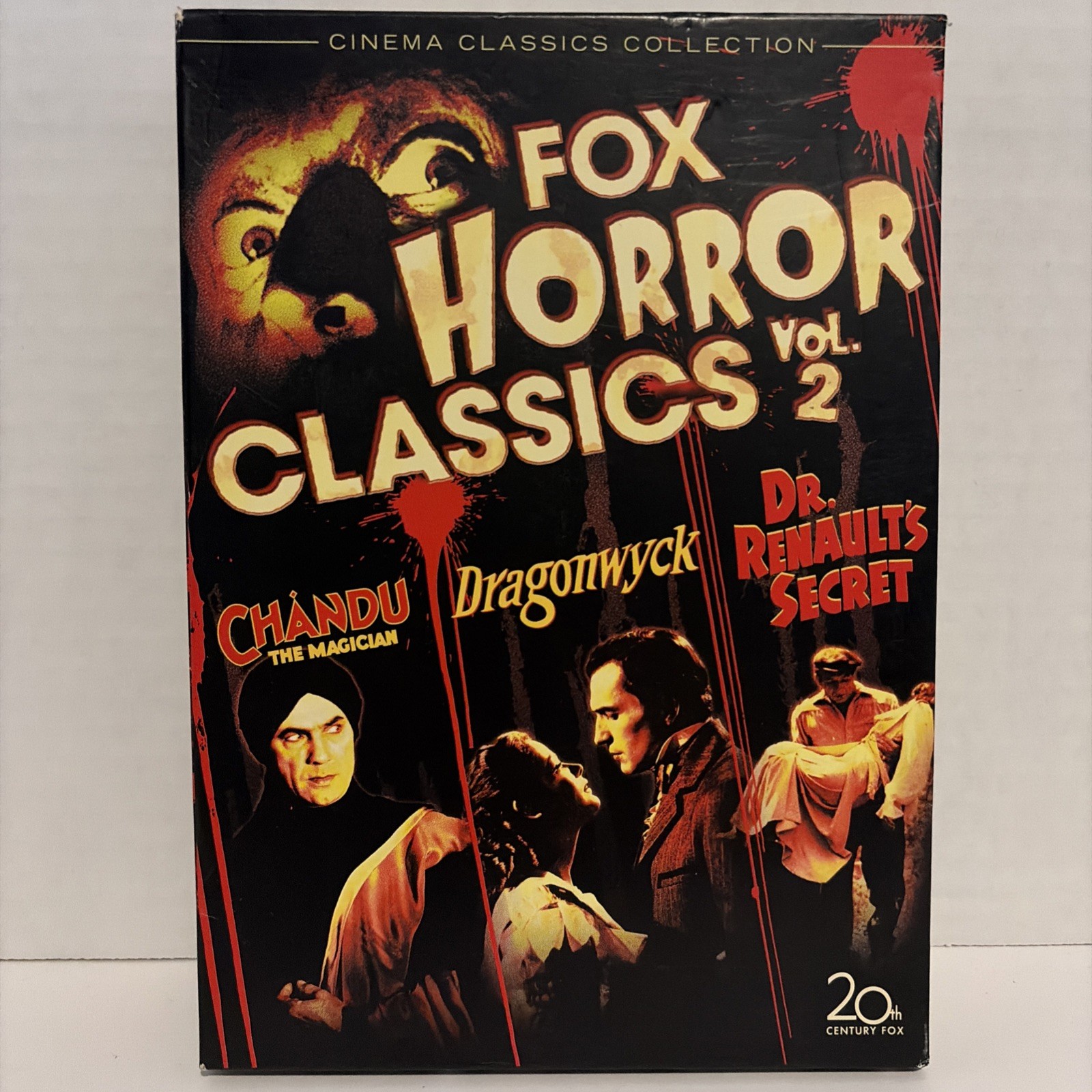 Fox Horror Classics Vol 2 DVD 3-Disc Set Dragonwyck Chandu Dr Renault’s Secret