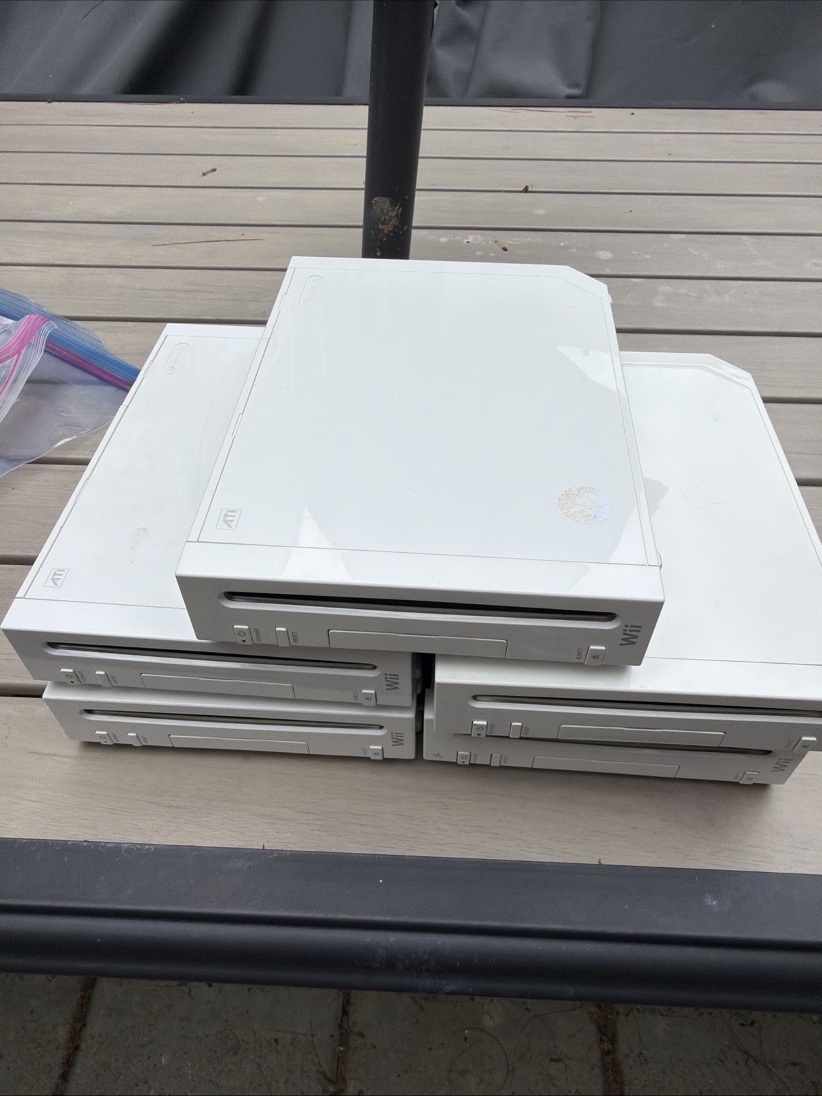 Lot Of 5 Nintendo Wii Consoles For Parts Or Repair Only