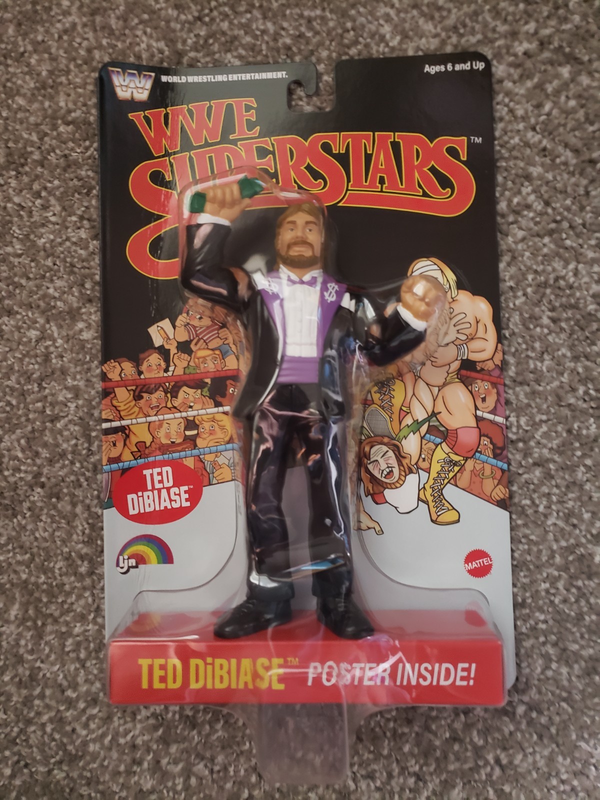 WWE SUPERSTARS LJN TED DIBIASE Million Dollar Man BLACK CARD CHASE NEW IN HAND WWE SUPERSTARS LJN TED DIBIASE Million Dollar Man BLACK CARD CHASE NEW IN HAND