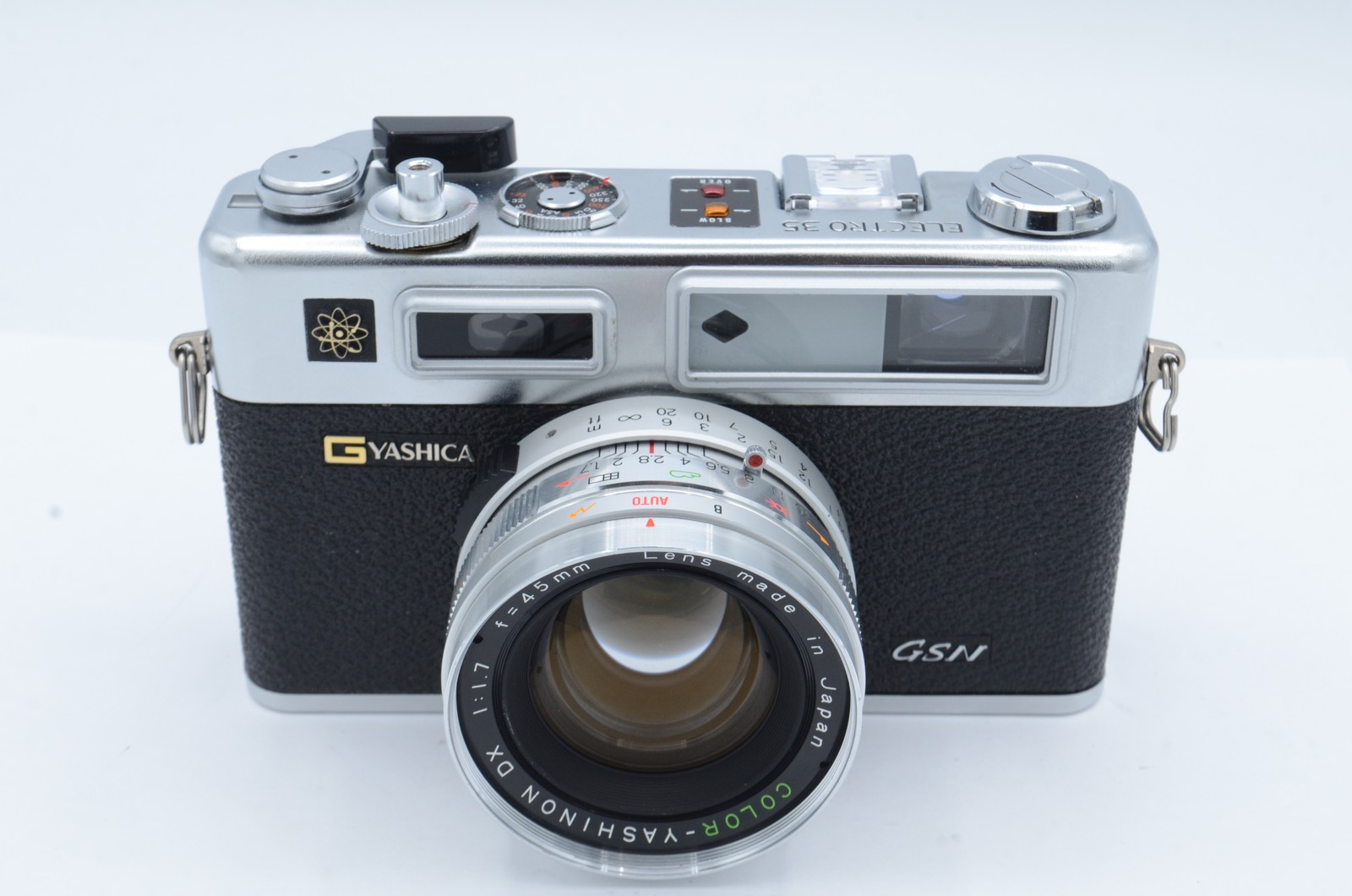 Yashica Electro 35 GSN 35mm Camera, Chrome with 45mm f/1.7 Yashinon DX Lens