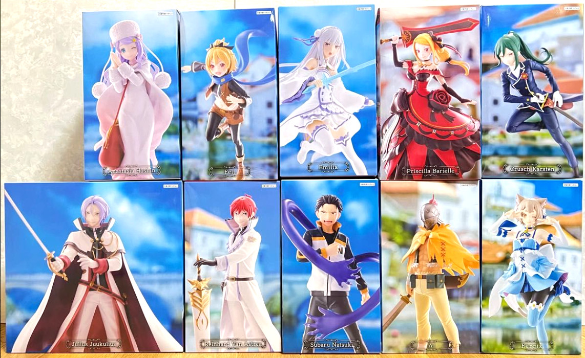 Re:ZERO Starting Life in Another World set of 10 NEW