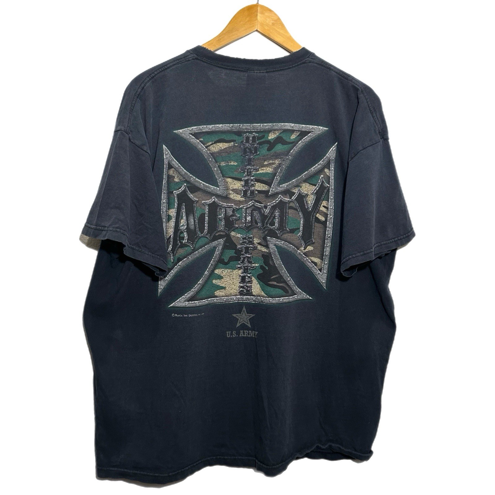Vintage 2000s West Coast Choppers Army Camo Iron Cross T Shirt Skulls Size 2XL Vintage 2000s West Coast Choppers Army Camo Iron Cross T Shirt Skulls Size 2XL