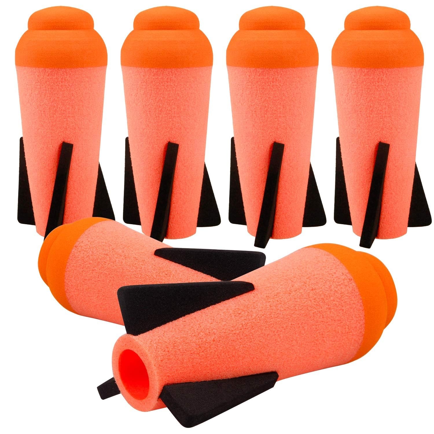 Ruibytree 6 Packs Mega Missile Refill for Nerf N-Strike Elite 4.7\