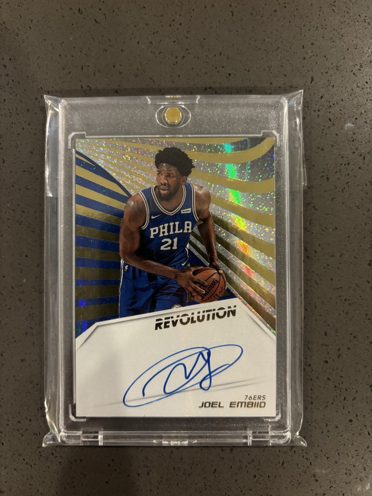 Panini Revolution 2018-19 Joel Embiid Auto AU-JEM Philadelphia 76ers Panini Revolution 2018-19 Joel Embiid Auto AU-JEM Philadelphia 76ers