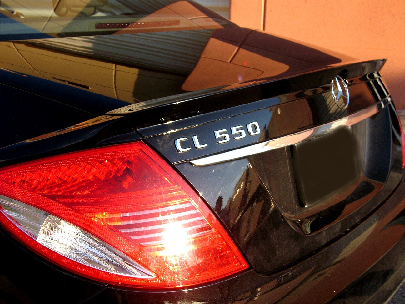 Mercedes CL W216 07-14  Flush Mount 3pcs Trunk Spoiler Tape on Primer Made USA