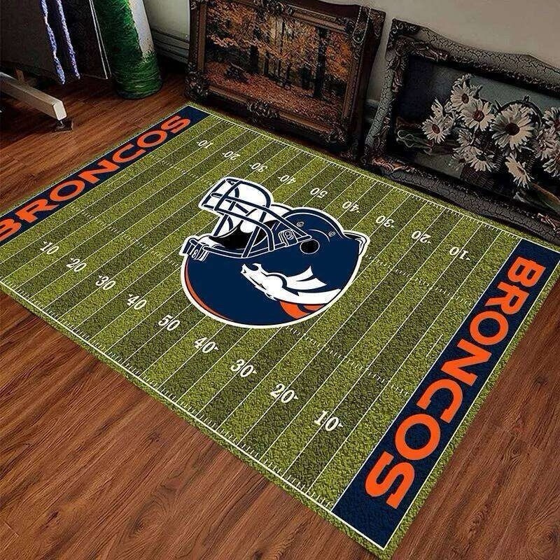 Denver Broncos Football Field Runner Mat Carpet - 63 Denver Broncos Football Field Runner Mat Carpet - 63