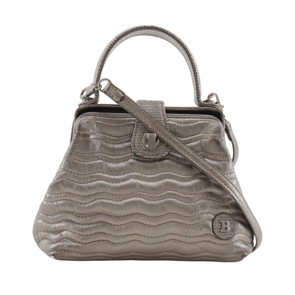 BALLY 2WAYShoulder Handbag bronze leather Women