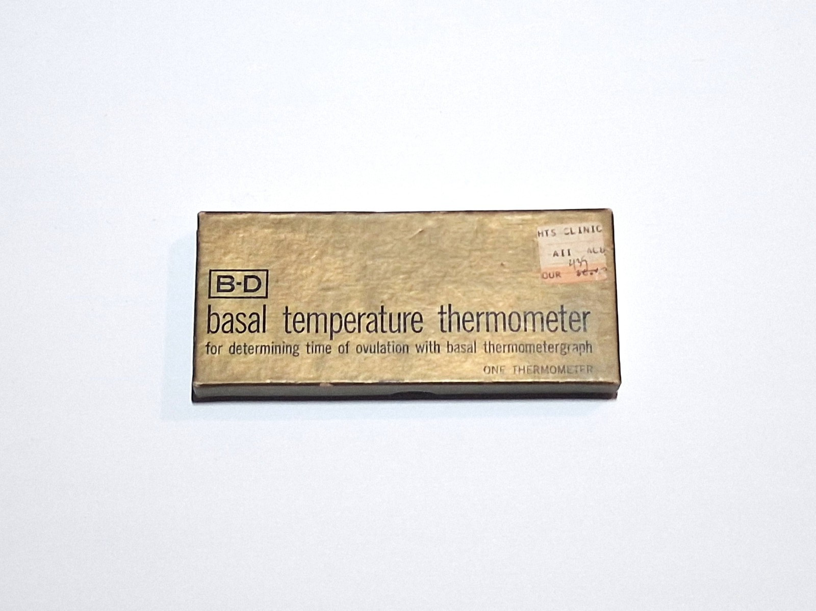Vintage 1964 B-D Basal Thermometer In Original Box Vintage 1964 B-D Basal Thermometer In Original Box