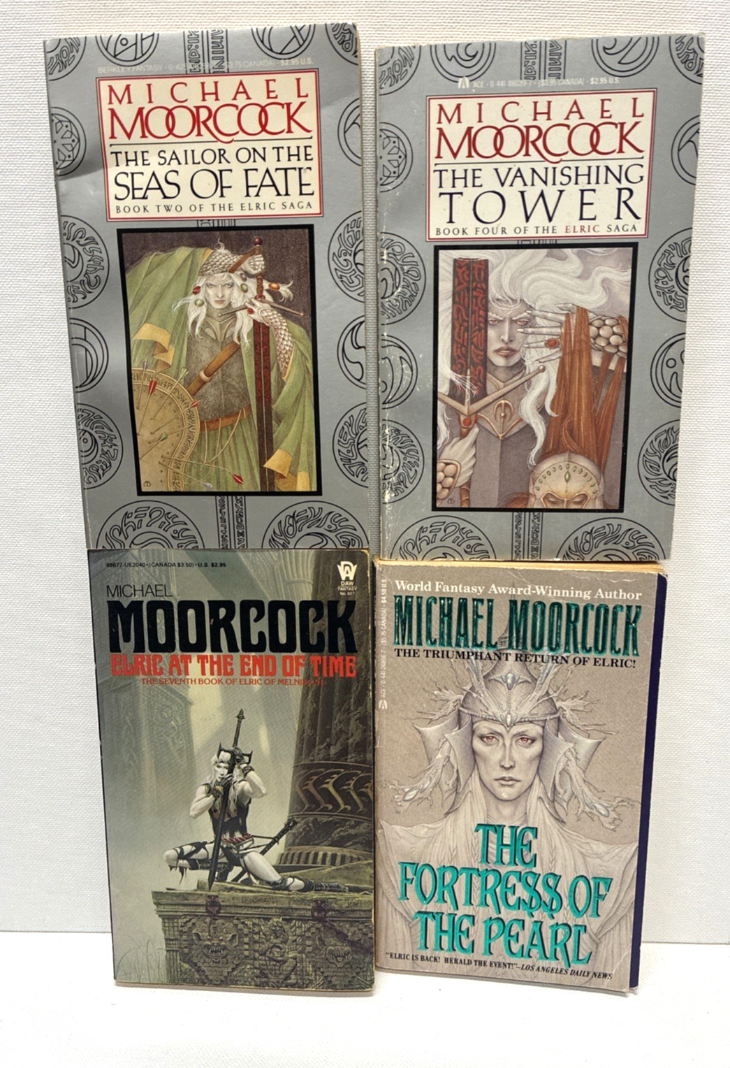 Partial Series Set ELRIC SAGA Michael Moorcock Lot 4 Vol  2, 4, 7, 8 VTG PB