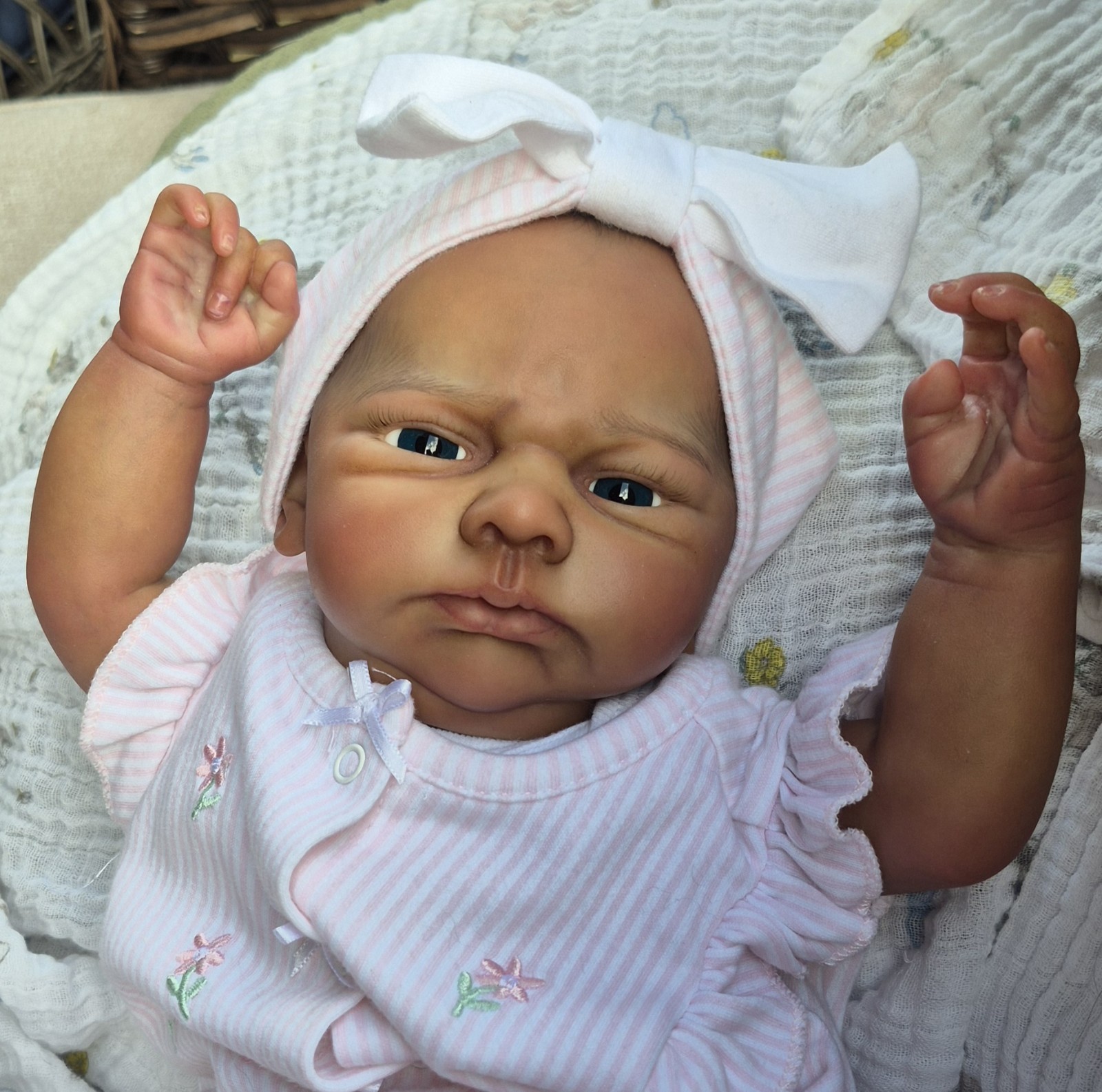 ARTIST Handpainted Ethnic Reborn Baby Doll KOBI Sculpt By Doris Moyers-Hornbogen