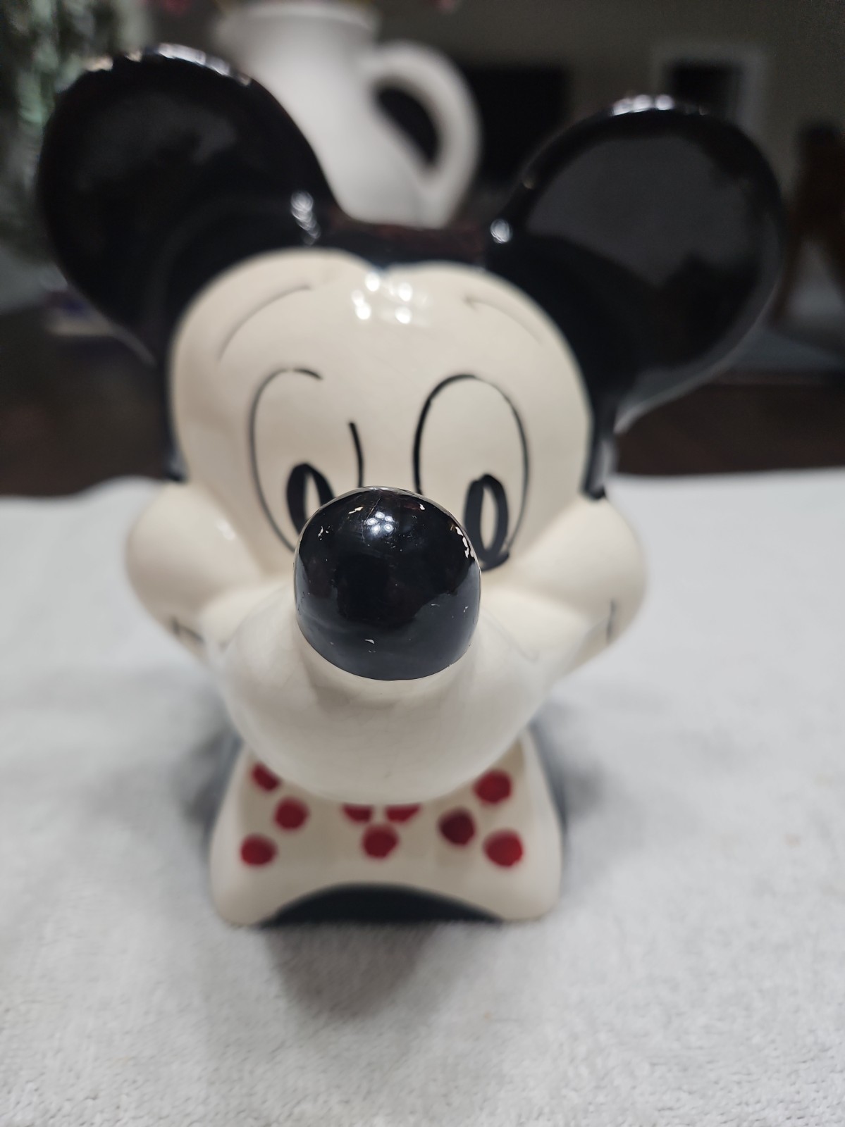 Vintage Mickey Mouse Head Disney Ceramic Coin Piggy Bank UK - 7\ Vintage Mickey Mouse Head Disney Ceramic Coin Piggy Bank UK - 7\