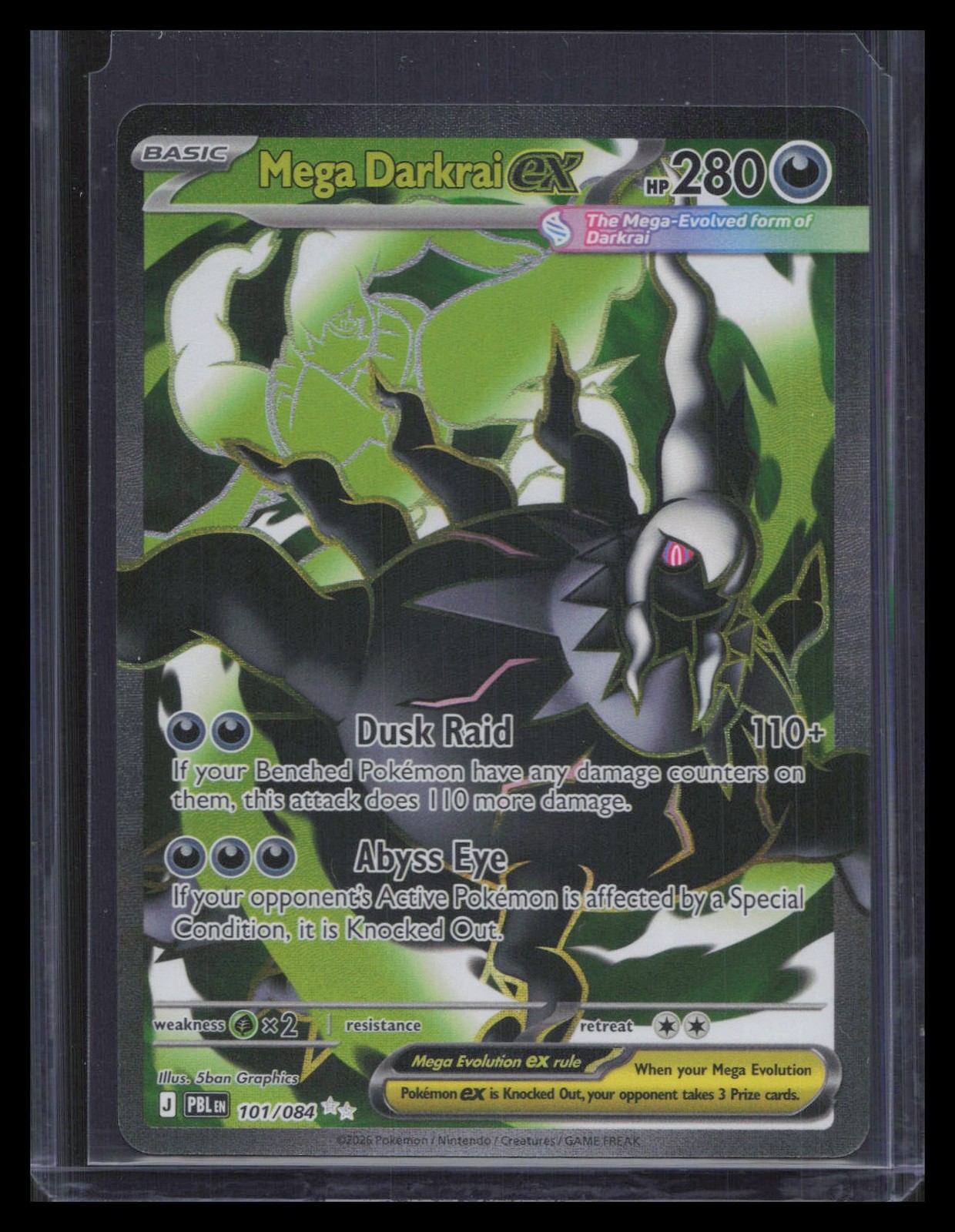 Mega Darkrai ex ME05: Pitch Black #101/084