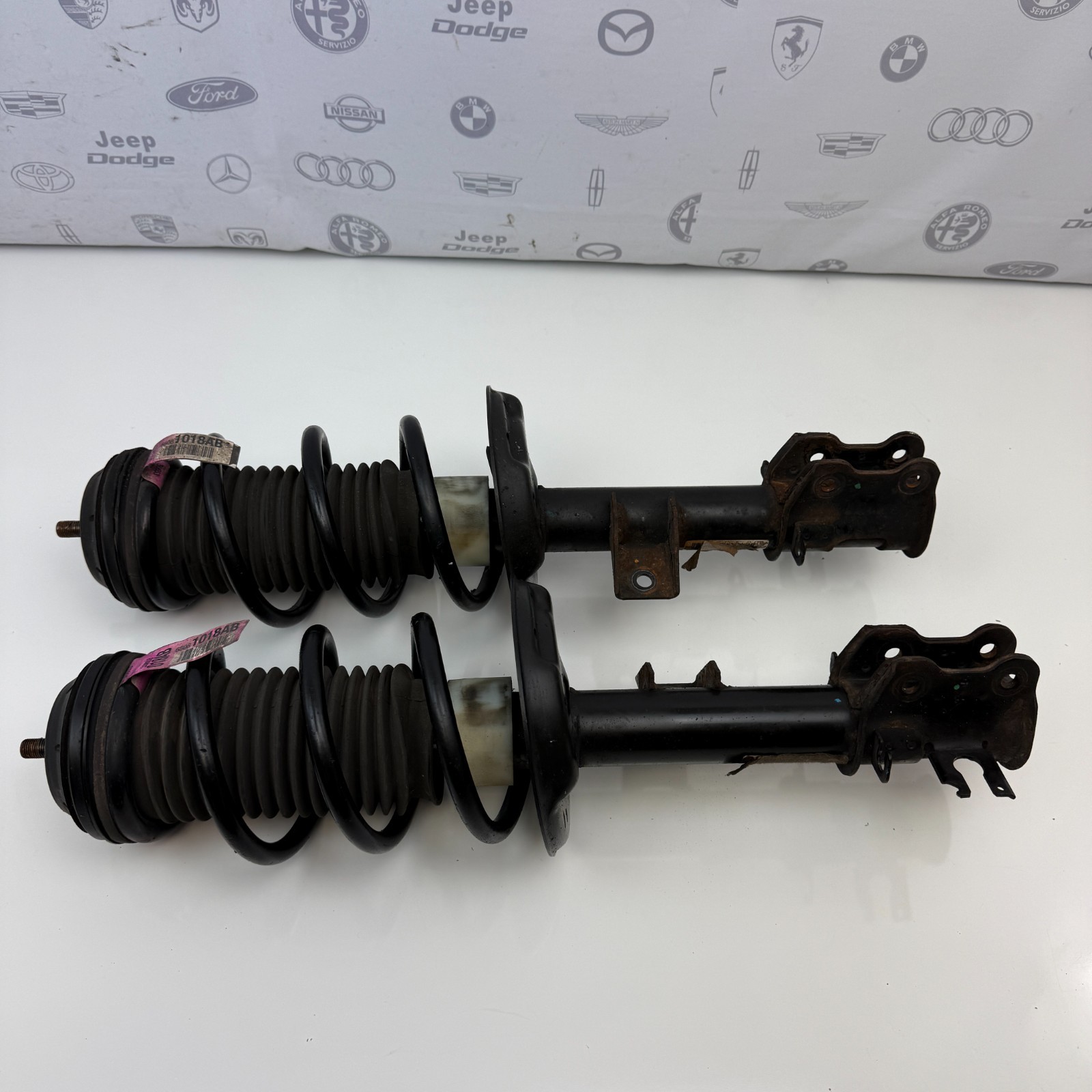 2012-2017 FIAT 500 Front LH RH Strut Shock Absorber Coil Spring OEM 68081018AB