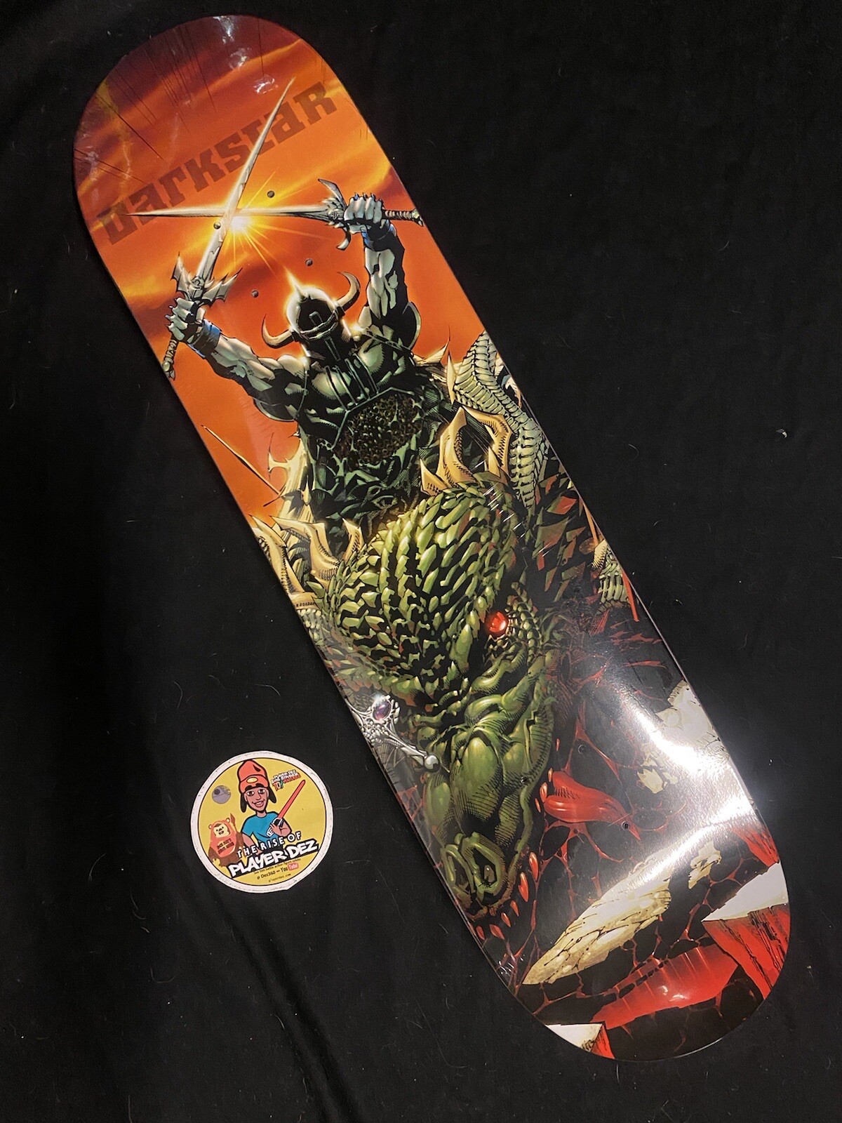 RARE Darkstar Warrior Beast Slayer VINTAGE Skateboard Deck Aaron Snyder