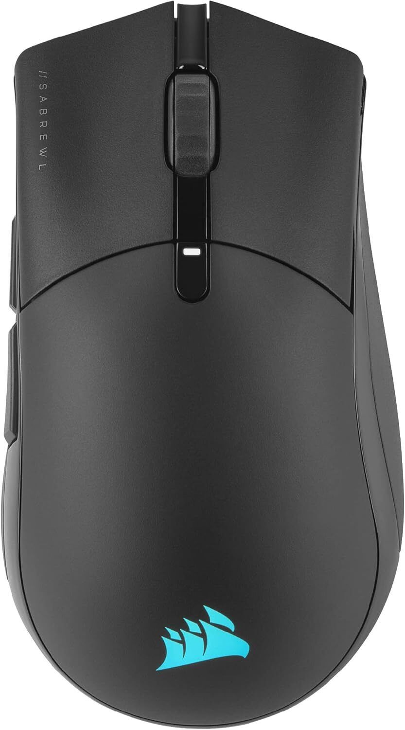 Corsair Sabre RGB Pro Black Wireless Champion Gaming Mouse DPI 26,000 7 Button Corsair Sabre RGB Pro Black Wireless Champion Gaming Mouse DPI 26,000 7 Button