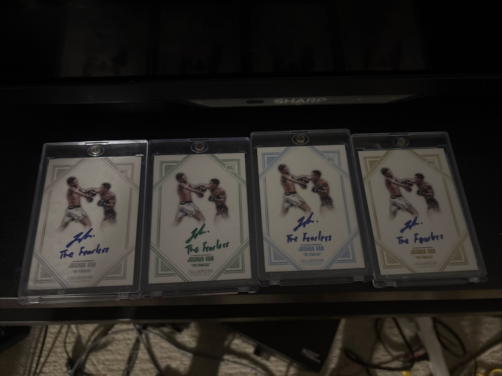 Joshua Van On Card Auto RC Combo Set Complete Encased Silver/green/blue/gold Joshua Van On Card Auto RC Combo Set Complete Encased Silver/green/blue/gold