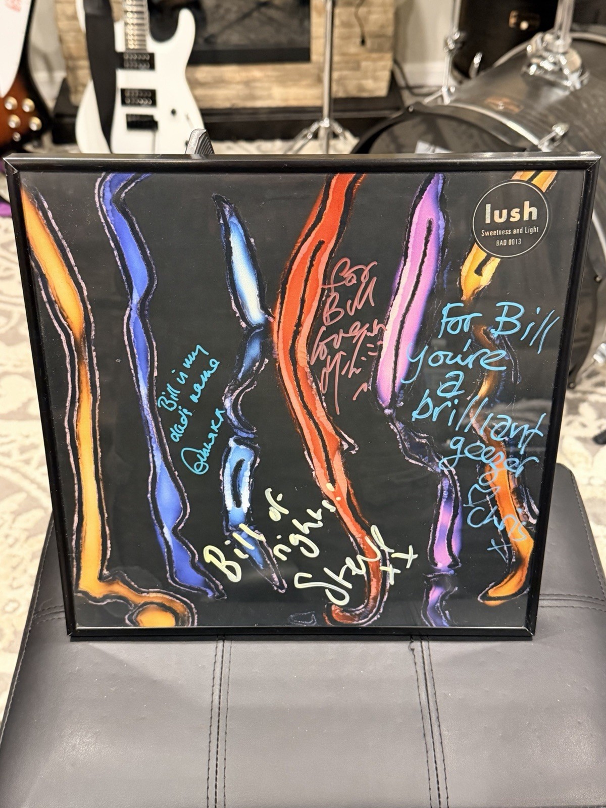 LUSH Sweetness and Light SIGNED Vinyl by the 4 ORIGINAL band members (Framed) LUSH Sweetness and Light SIGNED Vinyl by the 4 ORIGINAL band members (Framed)