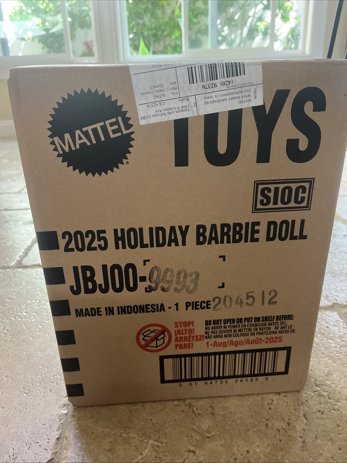 Holiday Barbie 2025 | Blonde Millie Doll In Gold Dress | JBJ00 | In Shipper