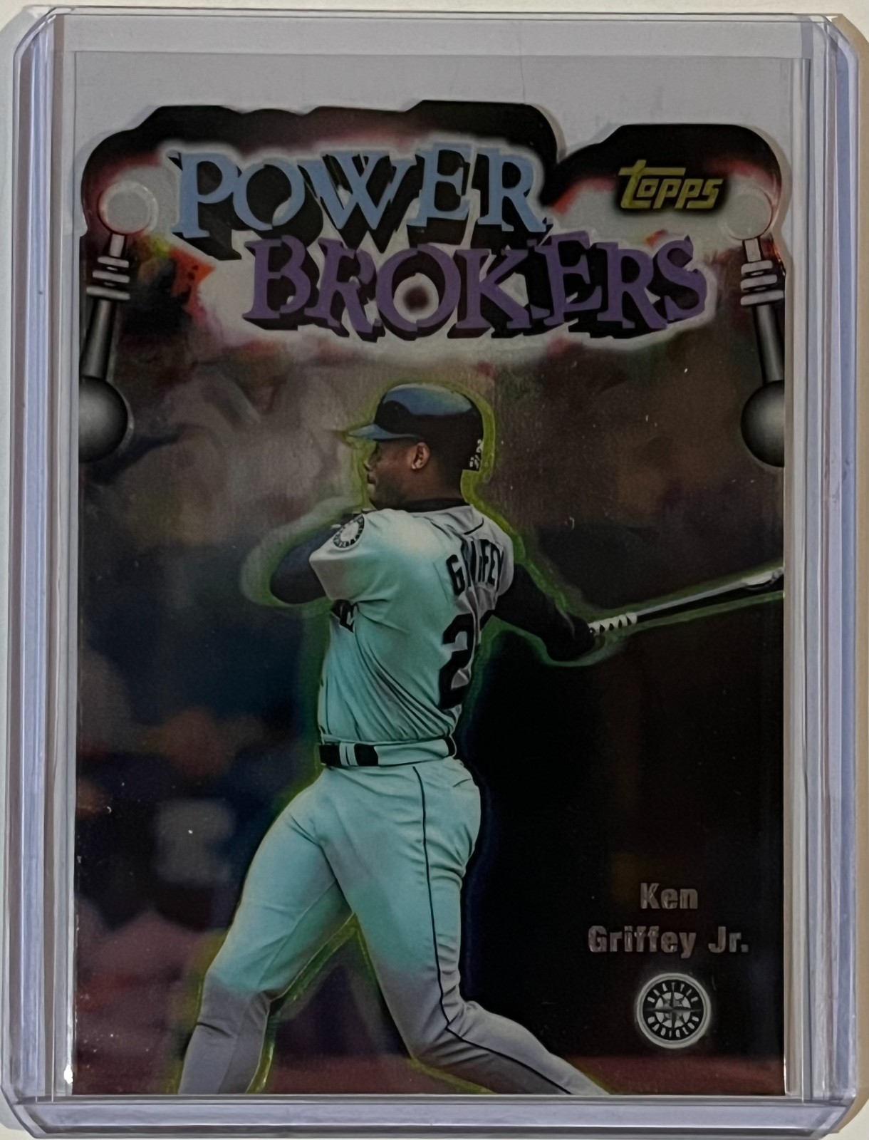 1998 Topps Ken Griffey Jr Power Brokers Die-Cut PB3 Mariners HOF 1998 Topps Ken Griffey Jr Power Brokers Die-Cut PB3 Mariners HOF