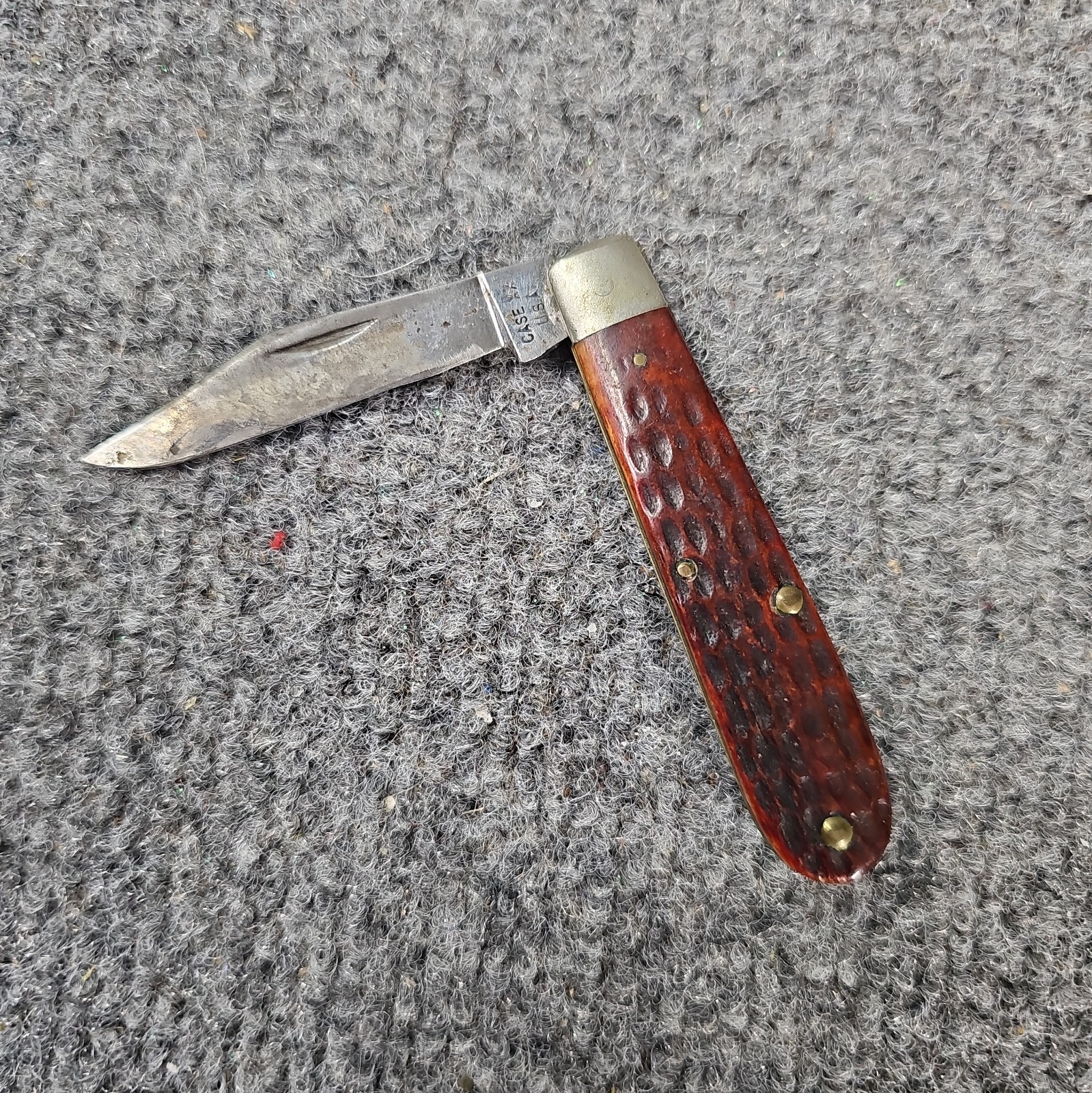 Vintage Case XX 61024 1/2 Pretty Redbone Single Blade Jack Knife 1940-1964 Vintage Case XX 61024 1/2 Pretty Redbone Single Blade Jack Knife 1940-1964