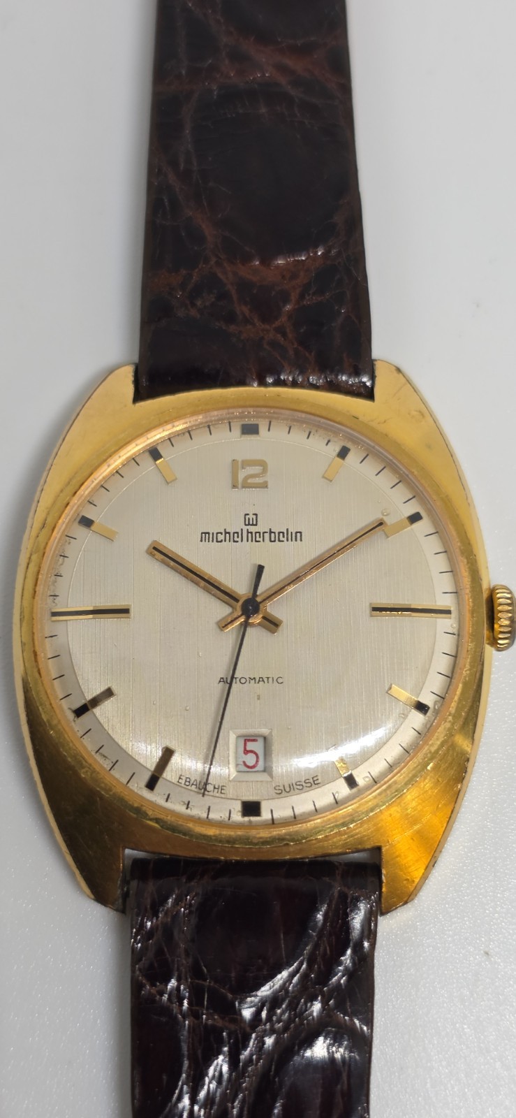 vintage Michel Herbelin Automatic ,FRENCH,SWISS, RARE,COLLECTIBLE,17j, 