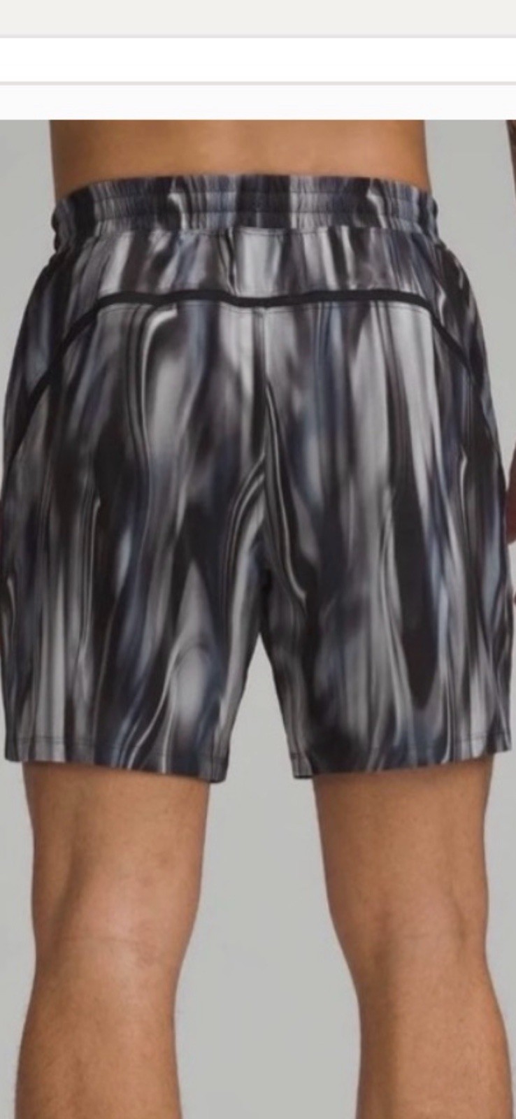 Lululemon Pace Breaker Linerless Shorts Chroma Blur Black Multi Size Med (W1) Lululemon Pace Breaker Linerless Shorts Chroma Blur Black Multi Size Med (W1)