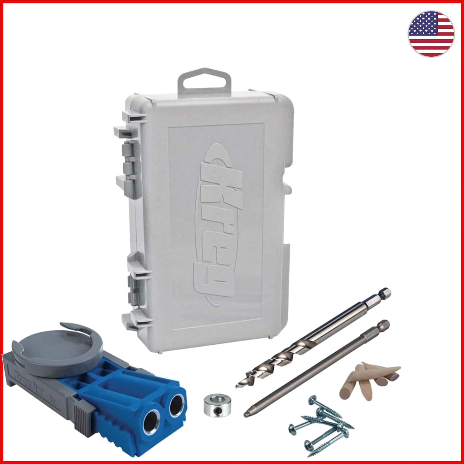 Kreg R3 Pocket-Hole Jig System - Portable Woodworking Tool for Durable Joints