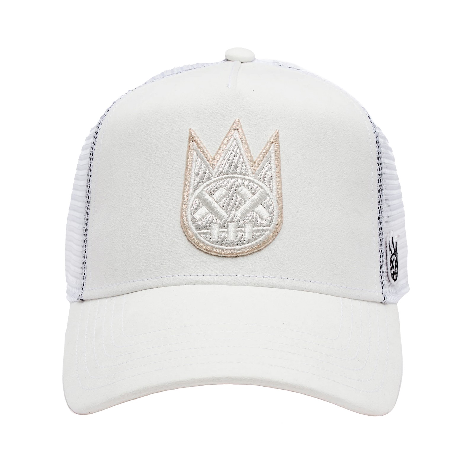 Cult Of Individuality Trucker Hat Clean Logo Unisex White 625AC