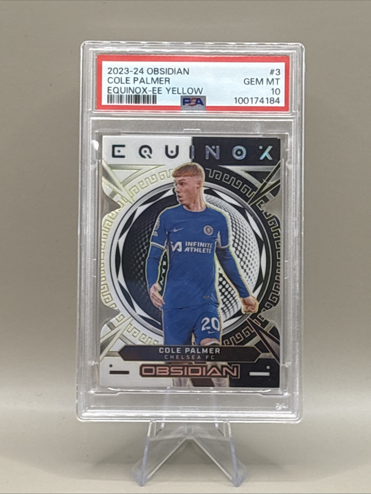 PSA 10 Cole Palmer 2023-24 Obsidian Equinox-EE Yellow #6/10