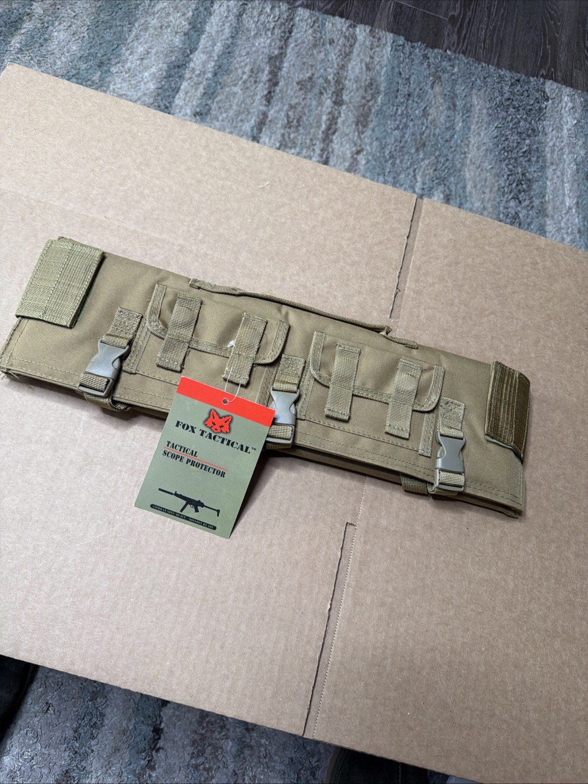 Fox Tactical Military Padded Hunting Sniper Rifle Scope Protector Cover SWAT Fox Tactical Military Padded Hunting Sniper Rifle Scope Protector Cover SWAT